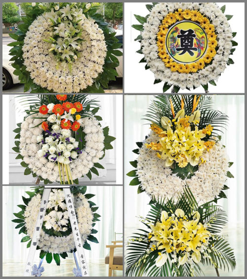 山东济宁微山县微山岛乡吕庄村花圈速递